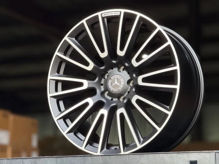 MERCEDES G-CLASS FORGED YC1989 R22 10J ET36 5x130 DIA84.1 MATTE BLACK POLISH FACE