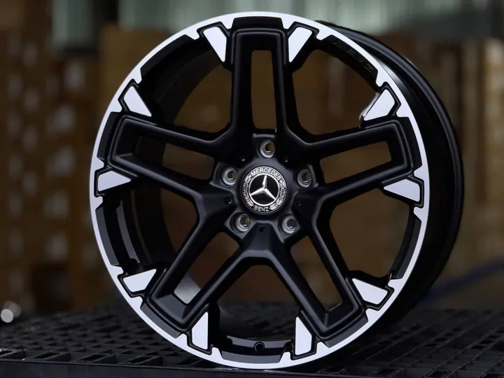 MERCEDES G-CLASS FORGED YC9126 R20 9.5J ET35 5x130 DIA84.1 MATTE BLACK POLISH FACE