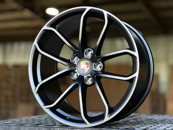 PORSCHE A419F FlowForming R20 10J ET40 5x130 DIA71.6 SATIN BLACK