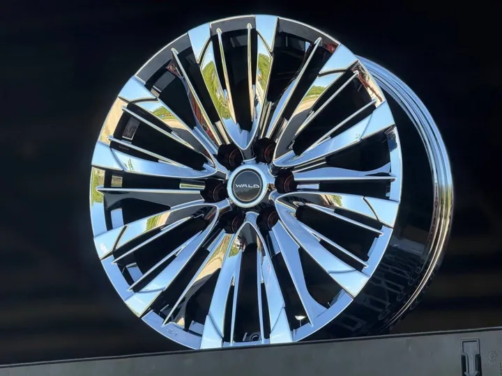 WALD FORGED LX600 / Toyota LC300 YC9414 R22 10J ET40 6x139.7 DIA95.1 BLACK VACUME CHROME