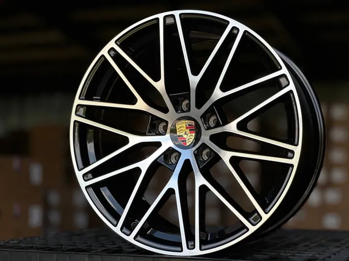 Porsche H3082F FlowForming R21 11J ET58 5x130 DIA71.6 GLOSS BLACK FACE