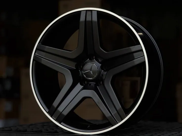 MERCEDES BENZ AMG 5126 R20 10J ET40 5x130 DIA84.1 SATIN BLACK POLISH LIP