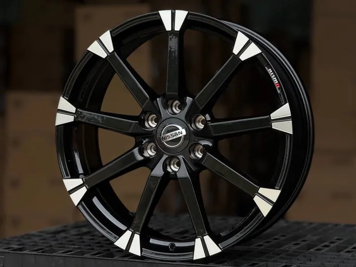 Nissan Nismo H3497F FlowForming R22 8.5J ET45 6x139.7 DIA78.1 GLOSS BLACK FACE