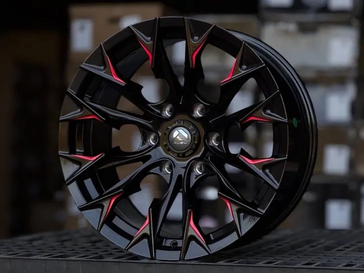FUEL FLAME 8322 R18 9.5J ET5 6x139.7 DIA110.1 GLOSS BLACK MILLING