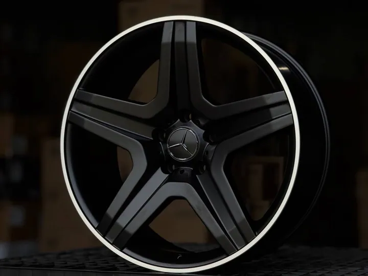 MERCEDES 5126 R21 10J ET40 5x130 DIA84.1 SATIN BLACK POLISH LIP