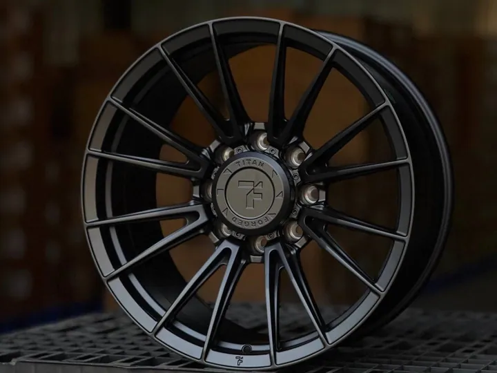 TITAN FORGED FFX2 for DODGE RAM 2500 / HUMMER H2 R20 10J ET12 8x165.1 DIA125.1 SATIN BLACK