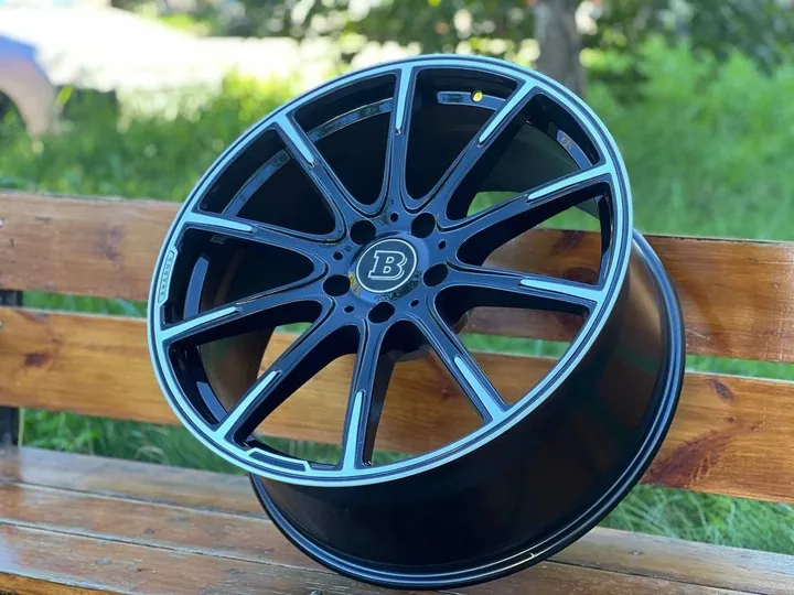 2203 BRABUS R22 10J ET36 5x130 DIA84.1 GLOSS BLACK FACE