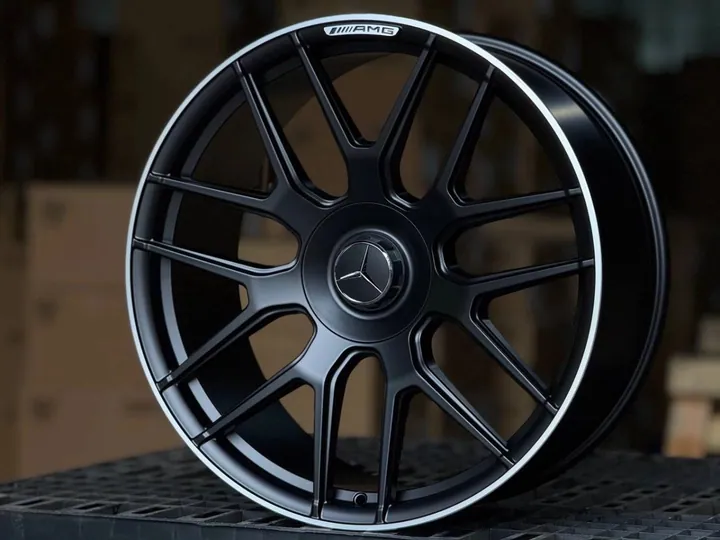 Mercedes-Benz G-Class YC095 R21 10J ET26 5x130 DIA84.1 BLACK AND POLISH LIP