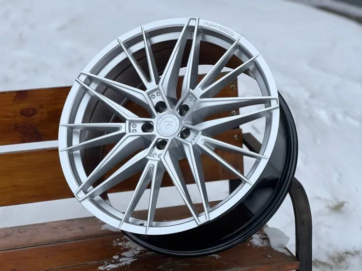 SALE!!! FLOW FORMING TITAN FORGED TF30 FB830 R21 9J ET35 5X108 DIA73.1 HYPER SILVER