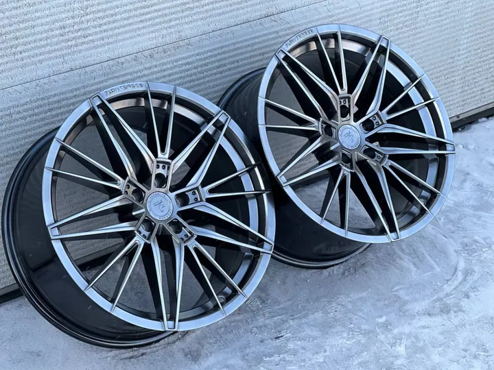 FLOW FORMING TITAN FORGED TF30 F9830 R19 9.5J ET35 5x112 DIAUUDE HYPER BLACK