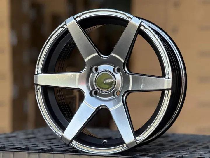 SHOGUN A1 5837 R15 7J ET30 4X98 DIA73.1 HYPER BLACK