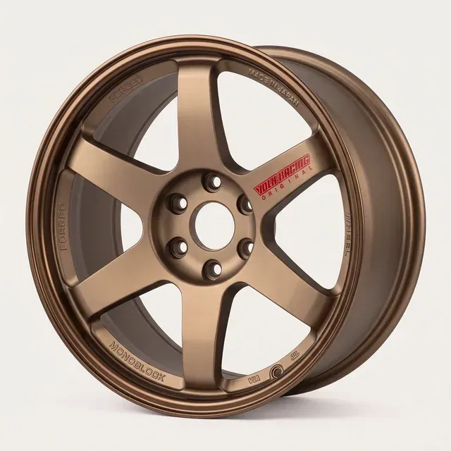 TE37 R18 / 8.5J / 6X114.3 / ET20 / ЦО: 66,1 / BRONZE+MILLING LETTER RED