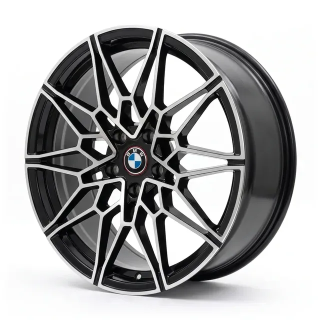 8375F BMW R18 8J ET35 5X120 72.6 BLACK MACHINED FACE