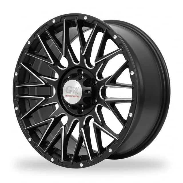 A411 R20 9J ET18 6x139,7 110,5 matt black+milling