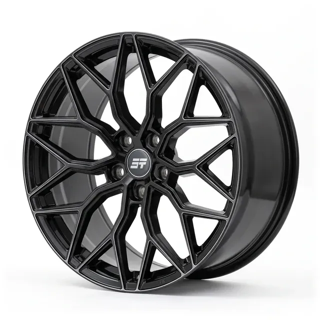 0319 R22 10J 5x130 ET35 66,5 Glossy Black + Powder Coating