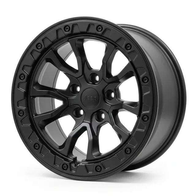 5601 R17 9J 5x127 ET-10 71,6 MATE BLACK+RIVETS*