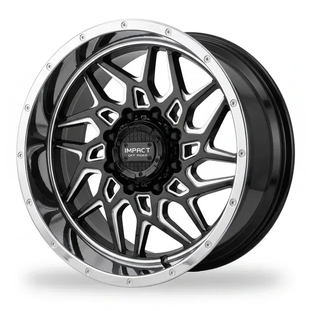 0327 R20 10J 8x180 ET-19 125,2 Gloss Black Milled