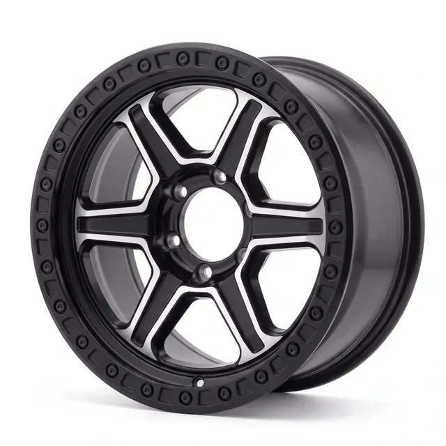 YF5691 R17 9J 5x127 ET-10 71,6 MATE BLACK MACHINE FACE