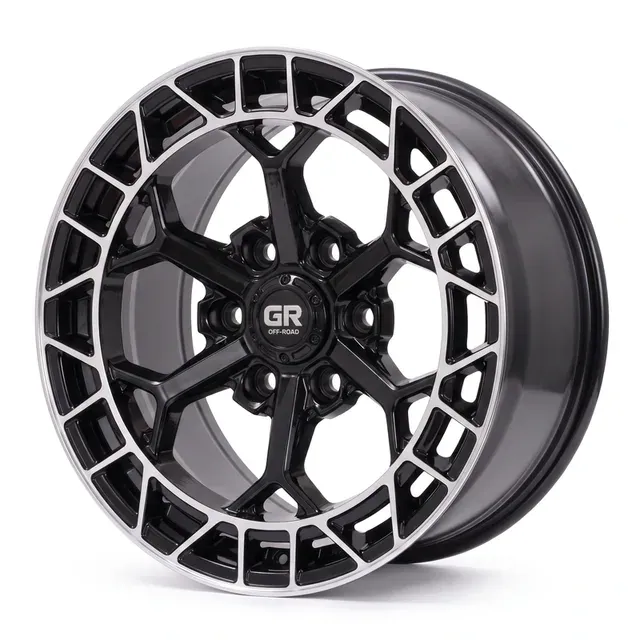 F7721 R17 9J ET0 6x114,3 66,1 Black Machined